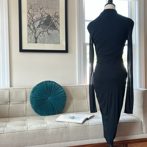 Helmut Lang Micro Modal Twist Jersey Dress - Picture 4 of 7